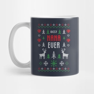 Best Nana Ever Ugly Christmas Sweater Mug